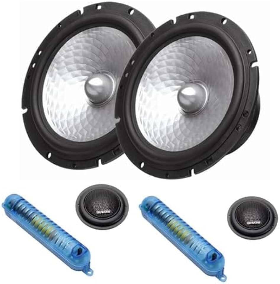 Kit 2 Vias Bravox 6 Pol 140w Cs60d + Triaxial Tr6bk 160w Rms