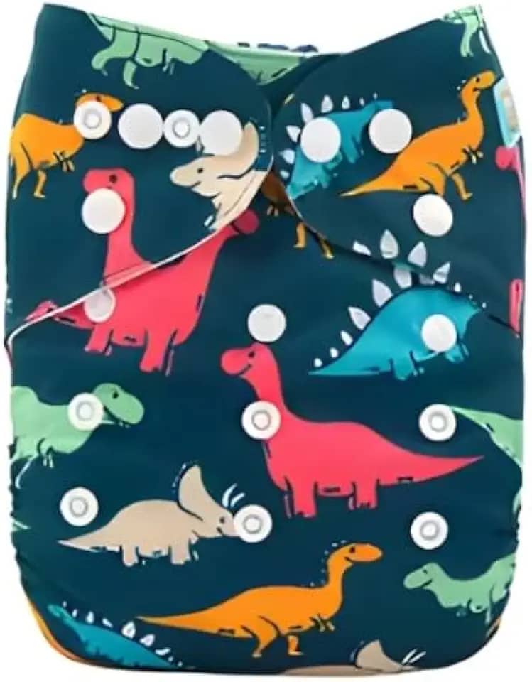 Fralda Ecológica Premium Reutilizável Dinos - 3kg a 15kg