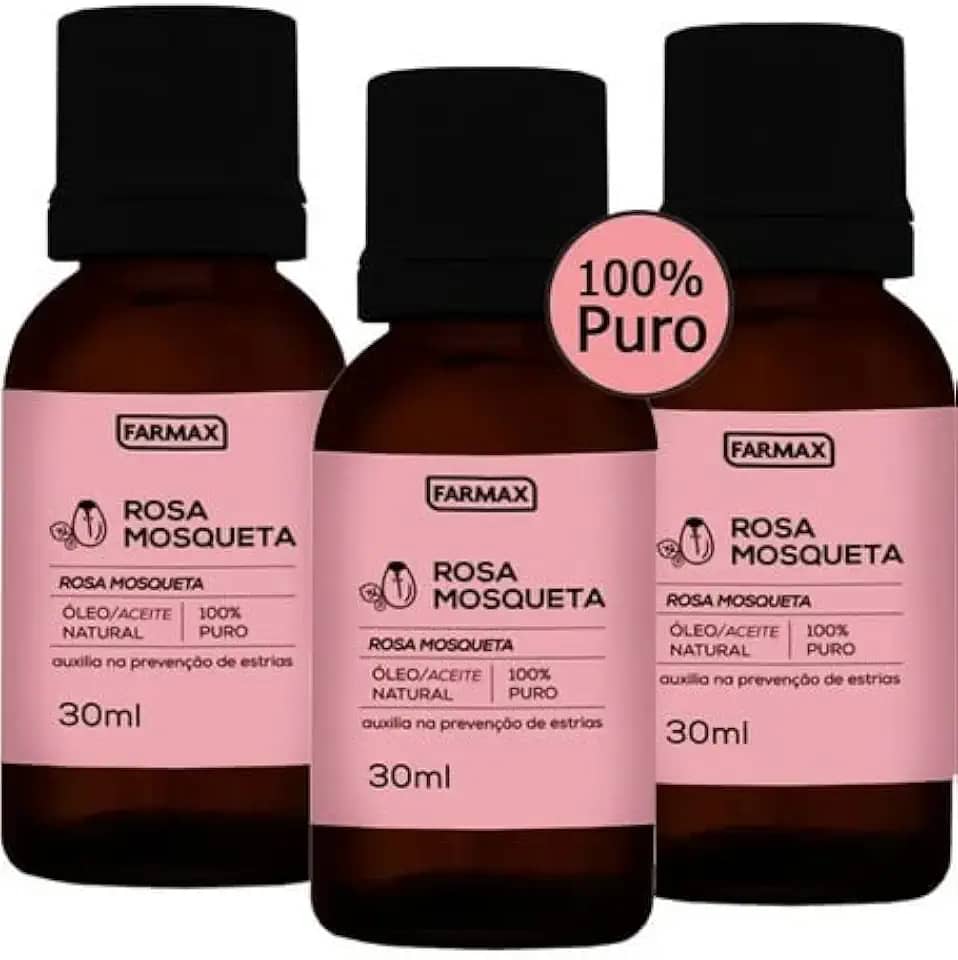 kit 3 rosa mosqueta farmax