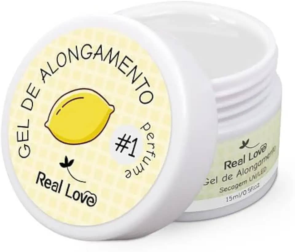 Gel de Alongamento Para Unhas Aromatizado 15ml - Real Love (Cor 1)