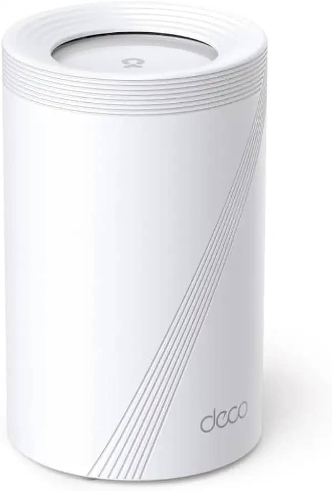 TP-Link Deco BE65 BE11000 Tri-Band Whole Home Mesh, WiFi 7, MLO, 320 MHz, banda de 6 GHz, roaming de IA sem costura, segurança HomeShield, jogos e streaming, roteador wifi7 (Deco BE65 1-pack)