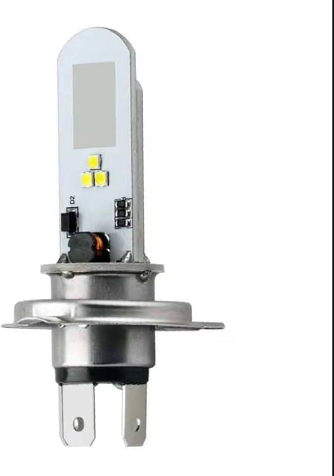 Lâmpada LED H4 Moto 3 Funções – Alto/Baixo/Strobo – 6000K Super Branca 3000lm – Plug & Play 12V