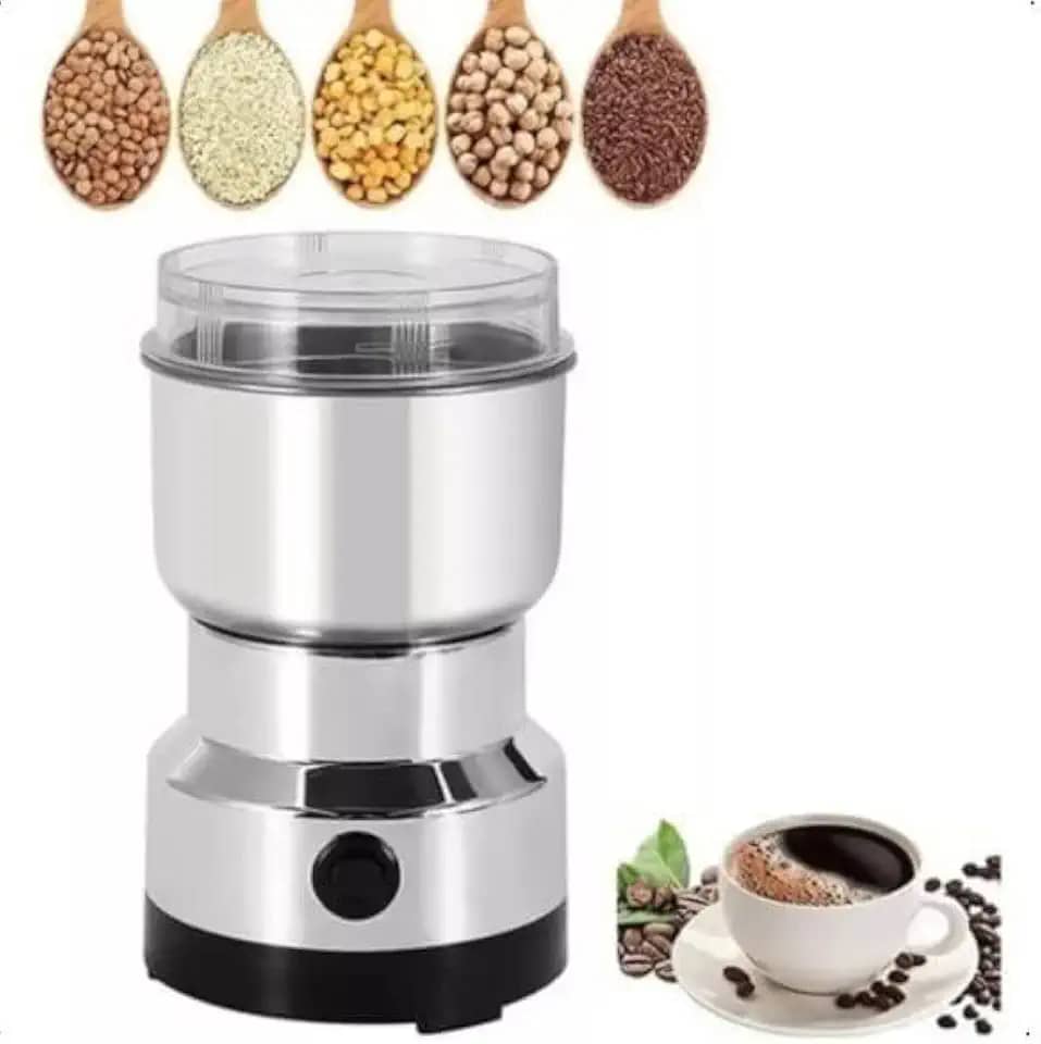 Moedor Elétrico de Café e Grãos Multiuso Triturador Inox com 4 Laminas Shaolong®
