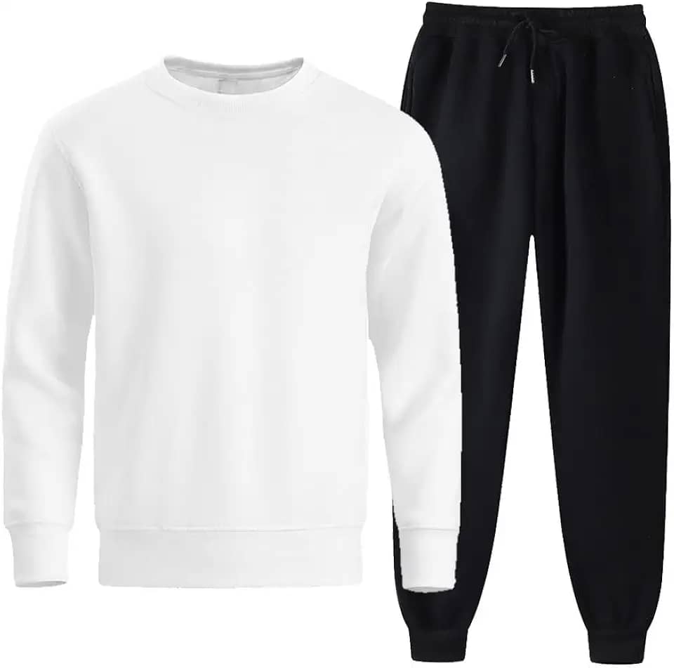 Conjunto de Moletom Masculino Liso Sport Casual Flanelado Leve e Macio