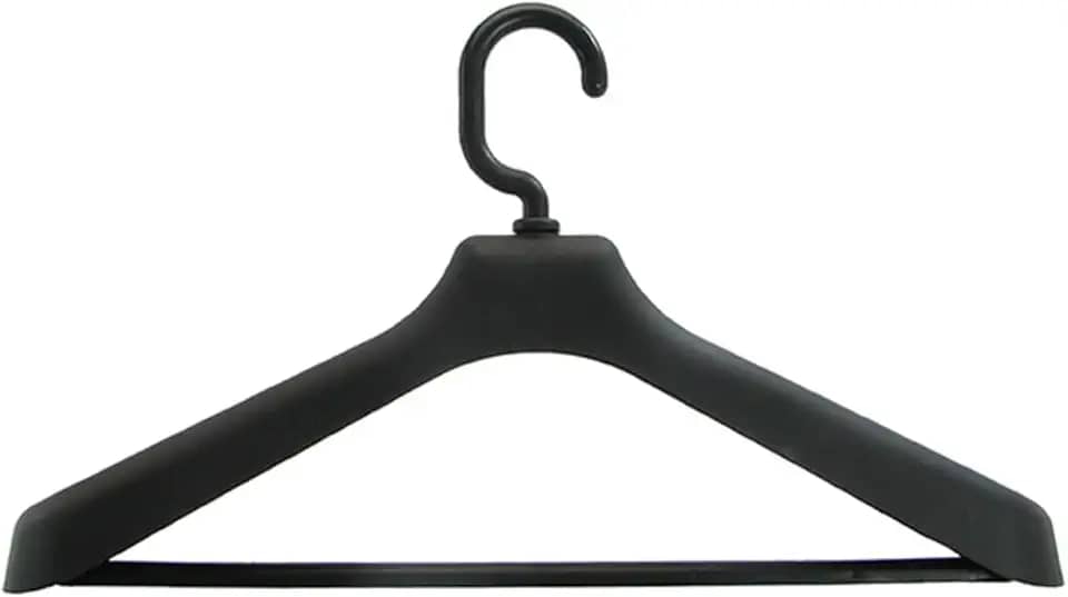 Cabide para Camisa Social Roupa Reforçado Ombreira Preto Closet Organizador Armário