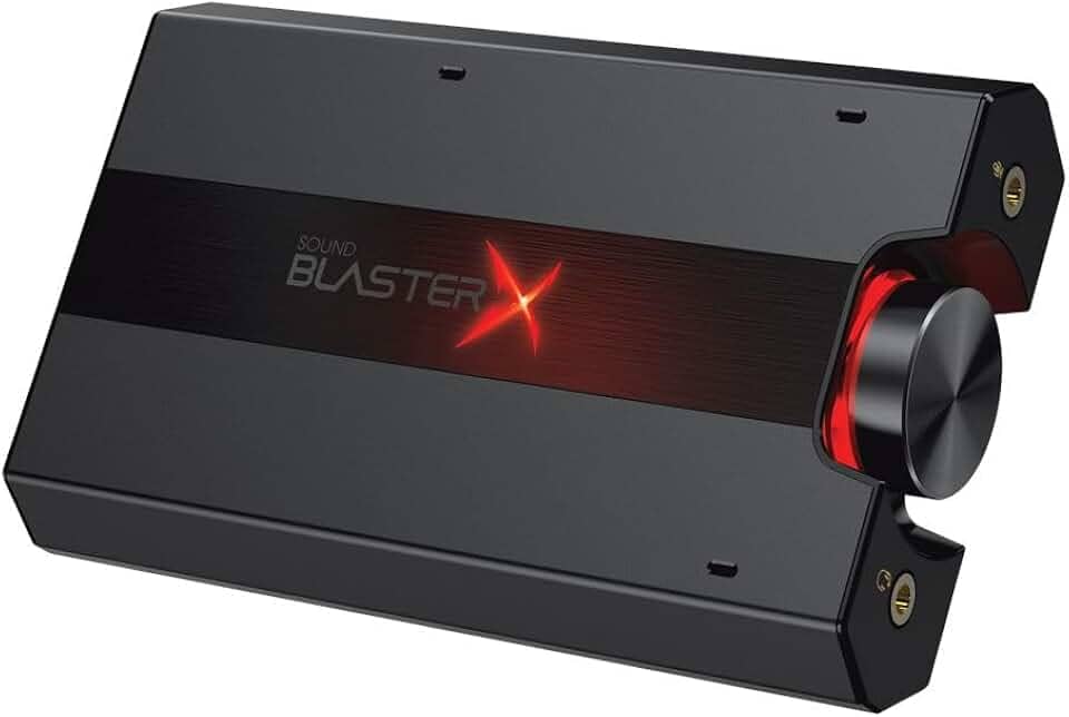 PLACA DE SOM DAC AMPLIFICADORA GAMER CREATIVE SOUND BLASTER X PRO-GAMING G5 WW9 PRETO