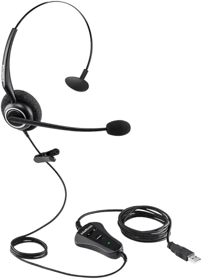 Headset Mono CHS 55 USB Preto Intelbras