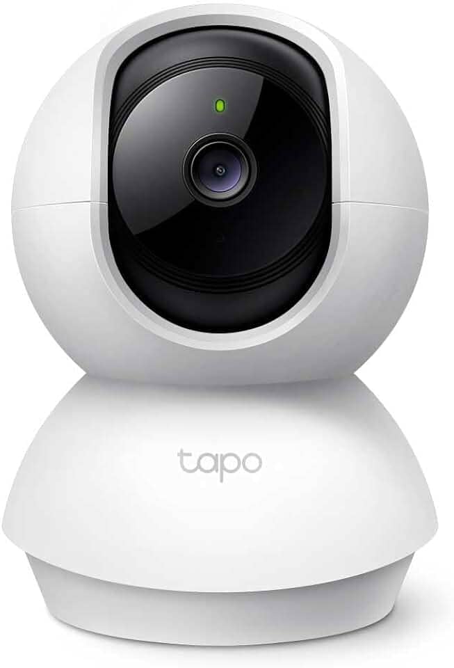 TP-Link-Tapo C200, Camera de Segurança Wi-Fi 360º, 1080p Full HD, Visão Noturna, Audio de duas vias, Detecção de Movimentos, Trabalha com Alexa, 512G de Armazenamento Local, Armazenamento na Nuvem