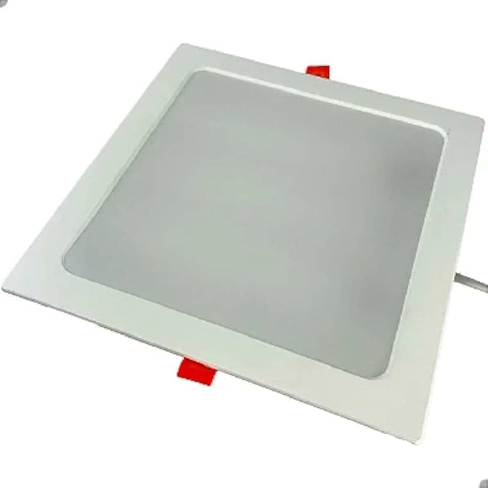 Plafon Painel de LED quadrado de Embutir 22x22cm - 18W - 3000k - Marca Lorben