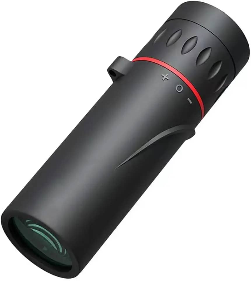 Telescópio monocular HD 8X com cordão, compacto e portátil, ampliação de alta potência para atividades ao ar livre, observação de pássaros, caminhadas, acampamento e viagens