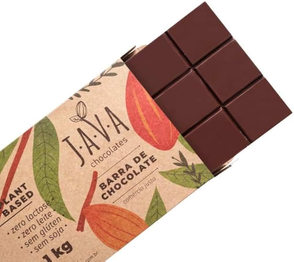 Chocolate Fracionado Meio Amargo 1 kg - Sem glúten, sem leite, vegano