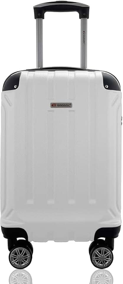 Mala Rígida De Fibra 360° Tamanho Bordo PP - Gladiador - A5 (Branca)