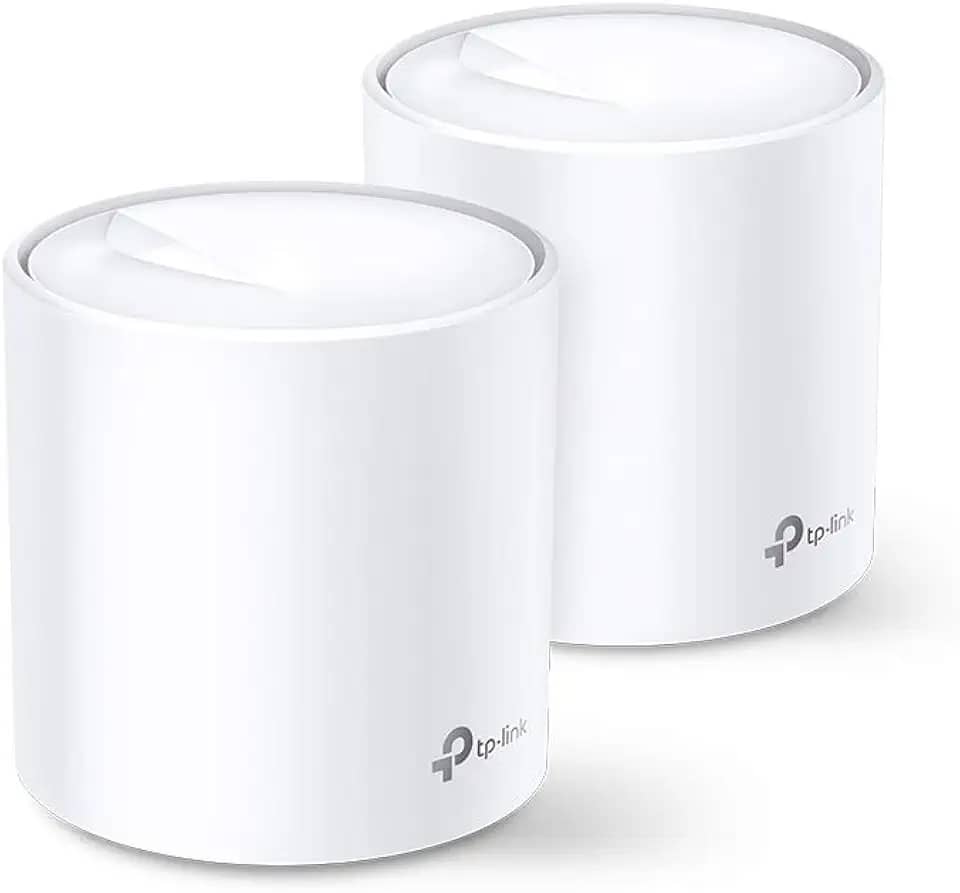 TP-Link WiFi 6 Mesh WiFi, AX3000 Whole Home Mesh WiFi System (Deco X60) - Cobre até 5000 pés quadrados, substitui roteadores e extensores WiFi, controle parental, pacote com 2
