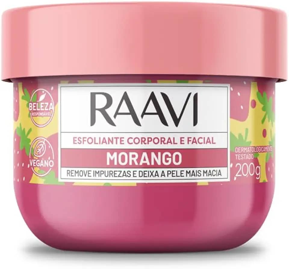 Depil Bella - Esfoliante Corporal E Facial Raavi 200G Morango