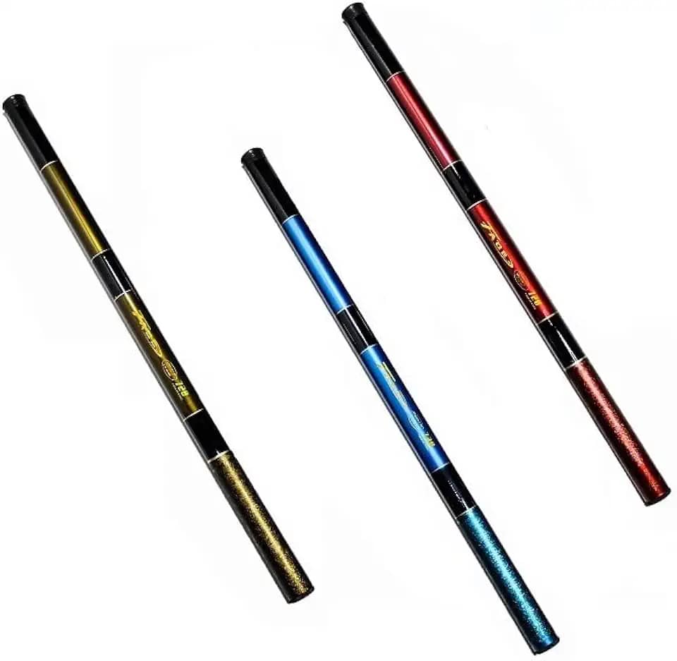 Kit 3 Varas Pesca Telescópica 3 Mts, 4 Mts E 5 Mts