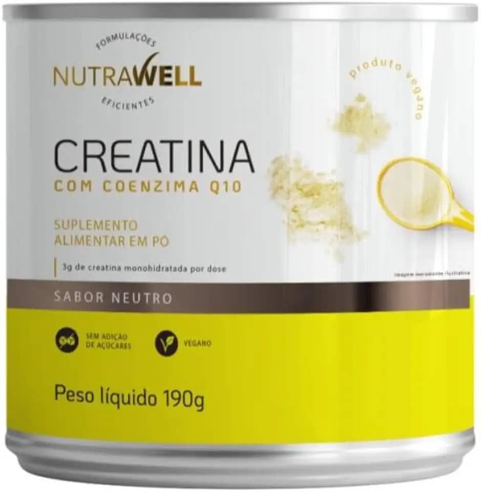 Creatina Monohidratada com Q10 Nutrawell, 187g