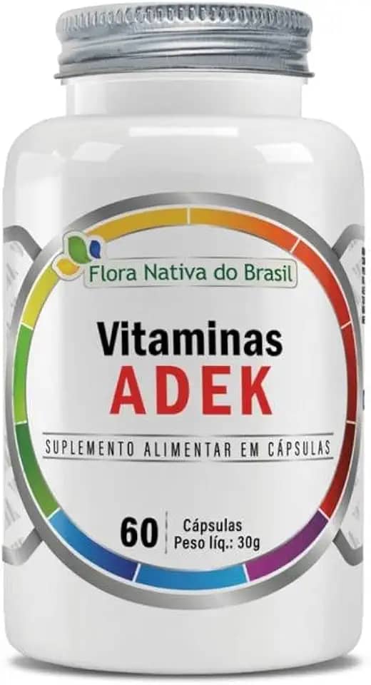 Vitaminas ADEK 60 Cápsulas Flora Nativa do Brasil