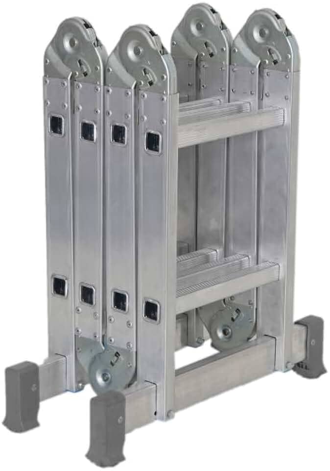 Escada Articulada 8 Degraus de Alumínio 4x2 13 Posições Reisam