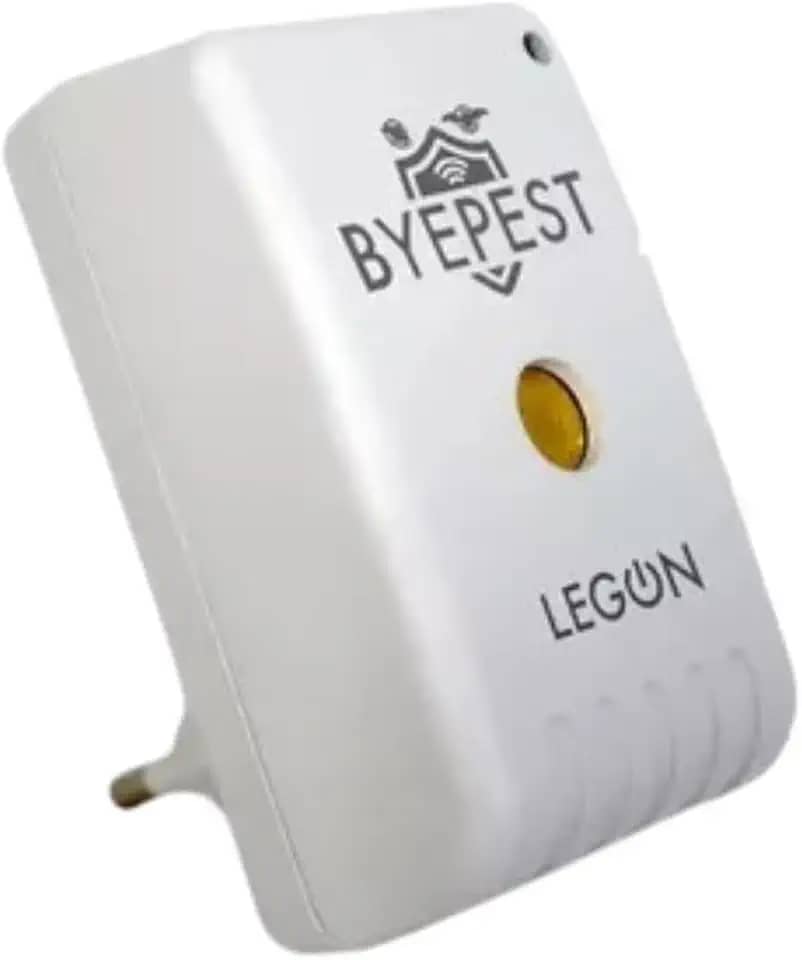 Repelente Eletrônico Ultrassônico Byepest Espanta Ratos e Morcegos Cobertura de 200m² Sem Cheiro Livre de Químicos