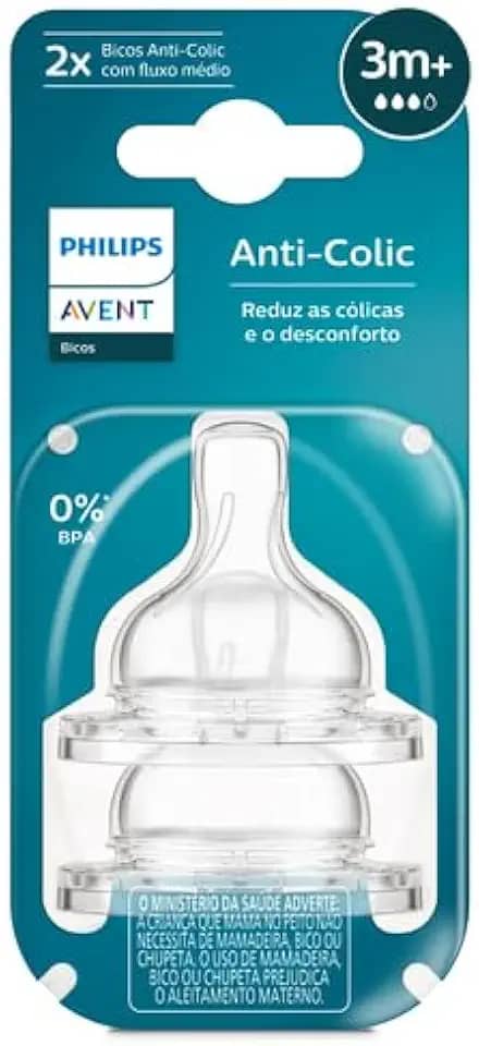Kit Duplo de Bicos Anti-Colic T3 3m+ SCY763/02 Philips Avent