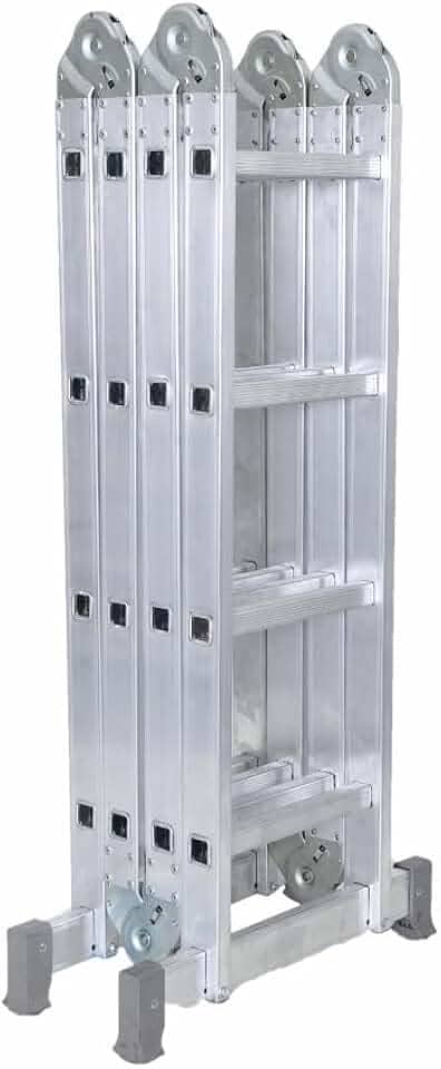Escada Articulada 16 Degraus Alumínio 4x4 13 Posições Reisam