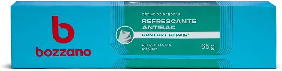 Bozzano Creme De Barbear Refrescante Mentolado Branco