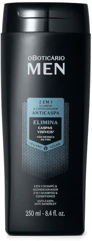 O BOTICARIO, O BOTICARIO MEN 2 EM 1 SHAMPOO CONDICIONADOR ANTICASPA 250ml