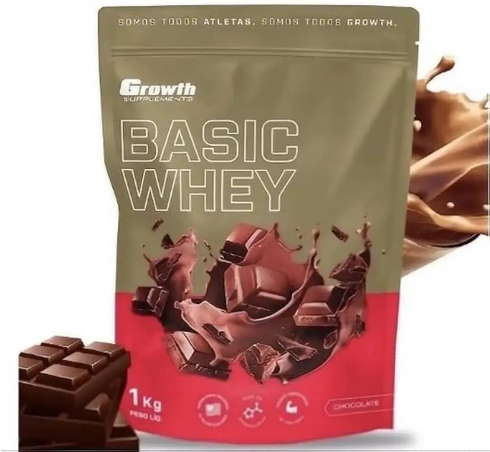 Whey Growth Whey Protein Basic 1kg Original - (Chocolate)
