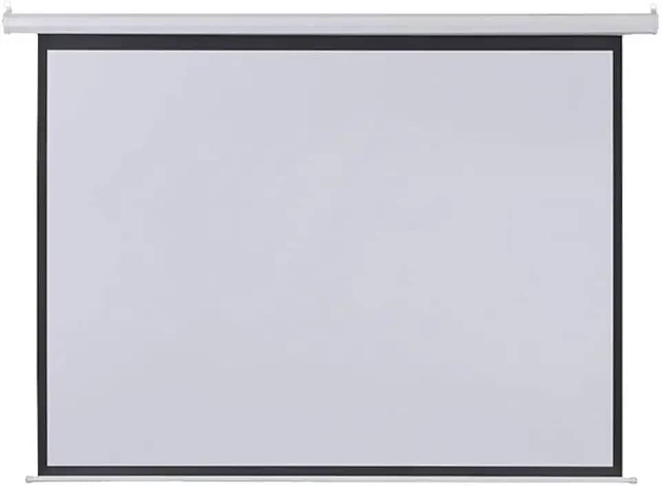 Tela De Projeção Elétrica 2,03X1,52M 100 Polegadas Com Controle Remoto 220V - AC355, Multilaser, Branco