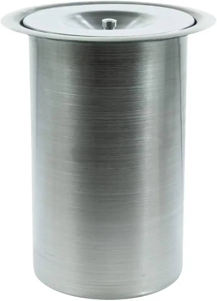 Lixeira Pia Cozinha Embutir Granito Inox Alumínio Luxo 3 Lts