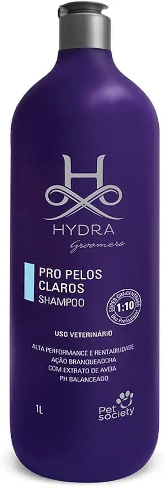 Shampoo Pet Society para Cães e Gatos Hydra Groomers Pelos Claros 1L