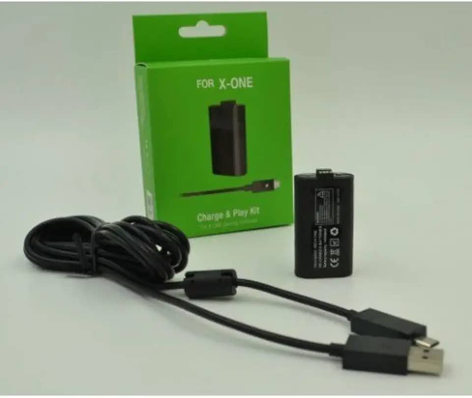 Bateria e Cabo Recarga USB para Controle Sem Fio Xbox One
