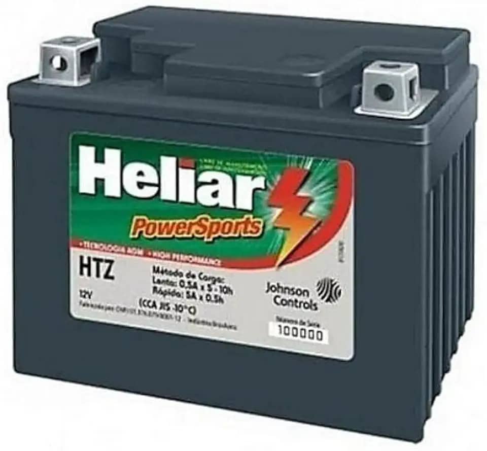 Bateria Moto Htz6l Biz 110/125 Cg 125/150 Heliar 5ah Selada