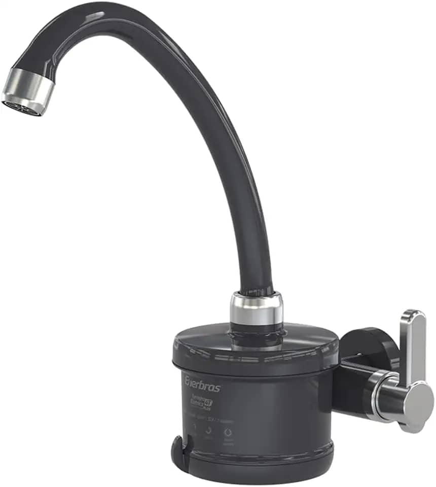 Torneira Elétrica Cozinha 4T Plus 4 Temperaturas Enerbras - Preto com Cromado;Voltagem:220v 5500w