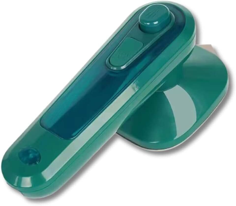 Mini Ferro de Passar Portátil com Vapor, Bivolt, Compacto e Leve, Ideal para Viagem e Passar Todos os Tecidos (Verde)
