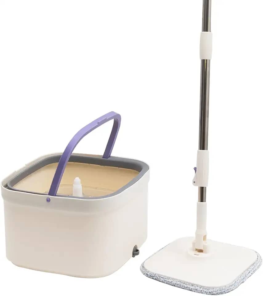 Simplo - Mop Giratório Água Nova com Balde e Esfregão