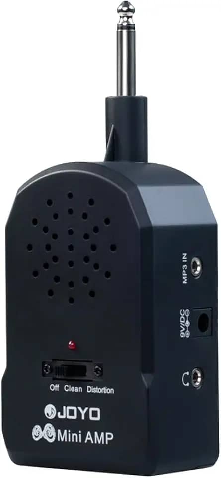 JOYO - JA-01 Mini Amplificador para Guitarra e Baixo elétrico Limpo/Distorção Acessórios