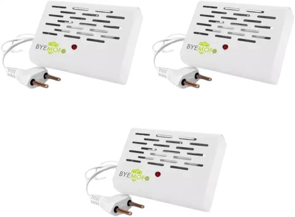 Kit c/ 03 Aparelho Anti Mofo Elétrico Eletrônico 110v Ácaro Fungos Bolor Legon Bye Mofo AM01-110v