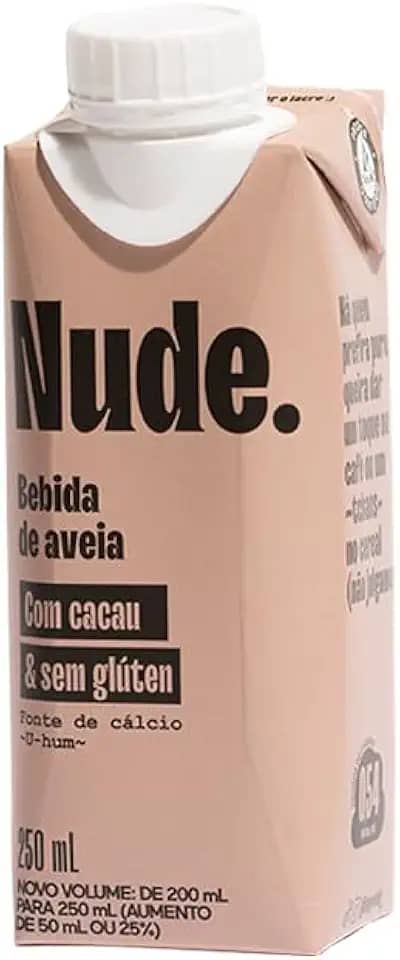 Leite Vegetal de Aveia To Go Sabor Cacau Nude 250ml