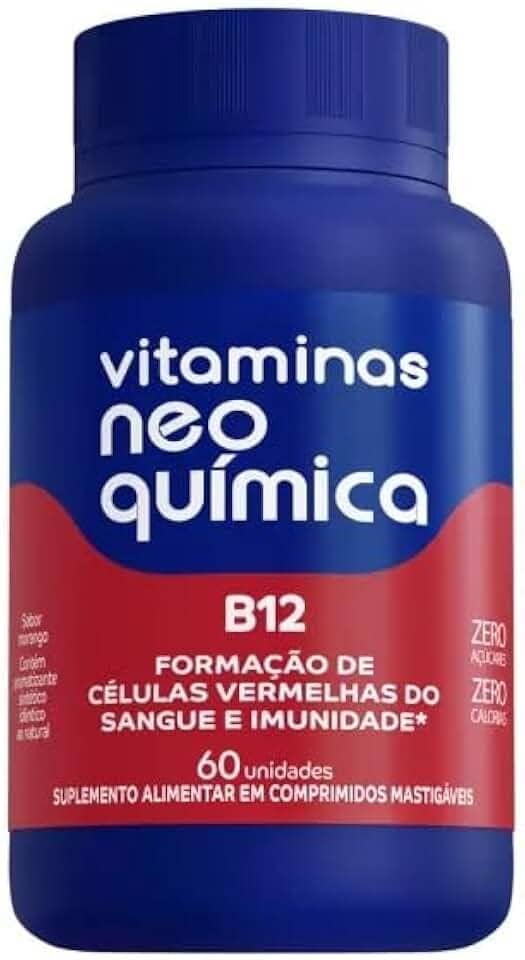 Vitamina B12 60 Comprimidos Mastigáveis - Neo Quimica