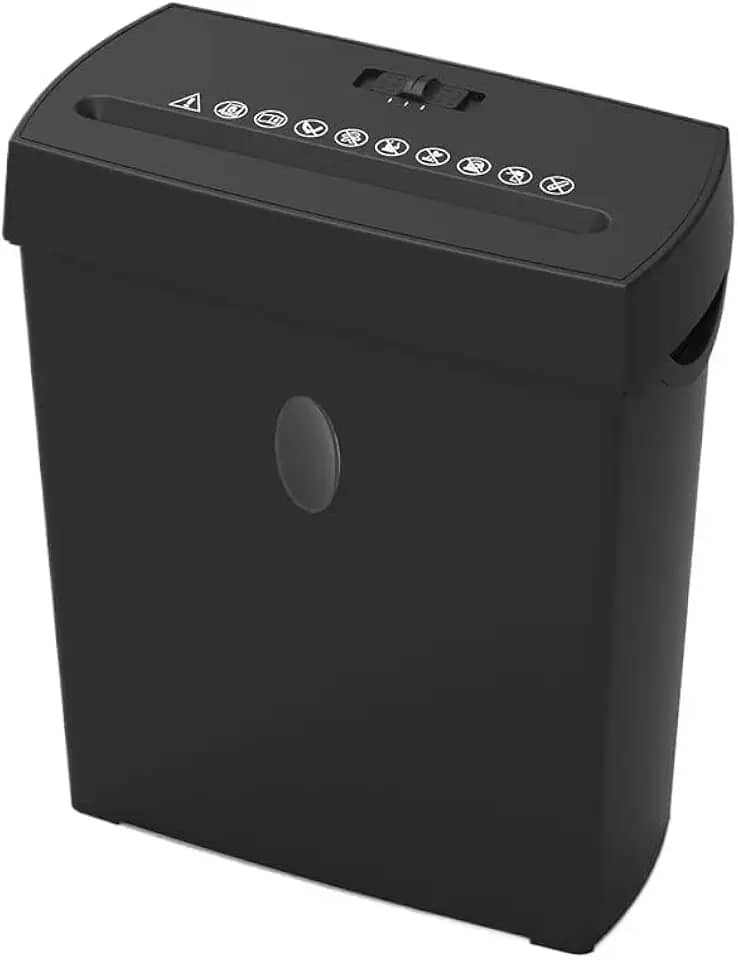Fragmentadora profissional de papel para escritório, destrói até 6 folhas, capacidade de armazenamento de 7L, 220V(220V)