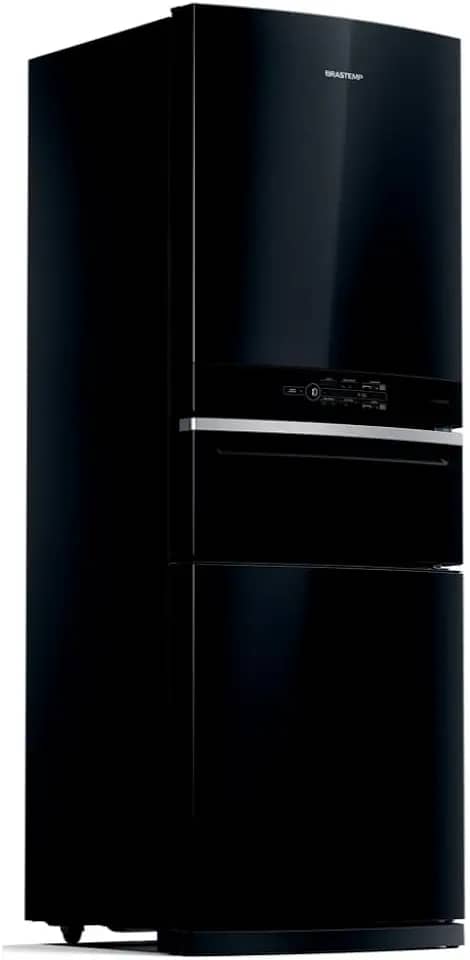 Geladeira Brastemp Inverse 3 Frost Free 419 litros cor Preta com Freeze Control Pro BRY59CE 220V