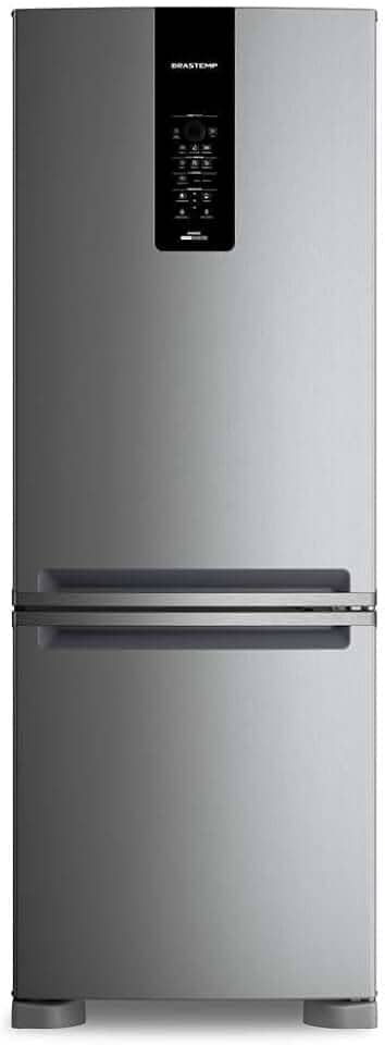 Geladeira Brastemp Frost Free Inverse A+++ 461 litros cor Inox com tecnologia Inverter e Freeze Control Advanced - BRE59FK 110V