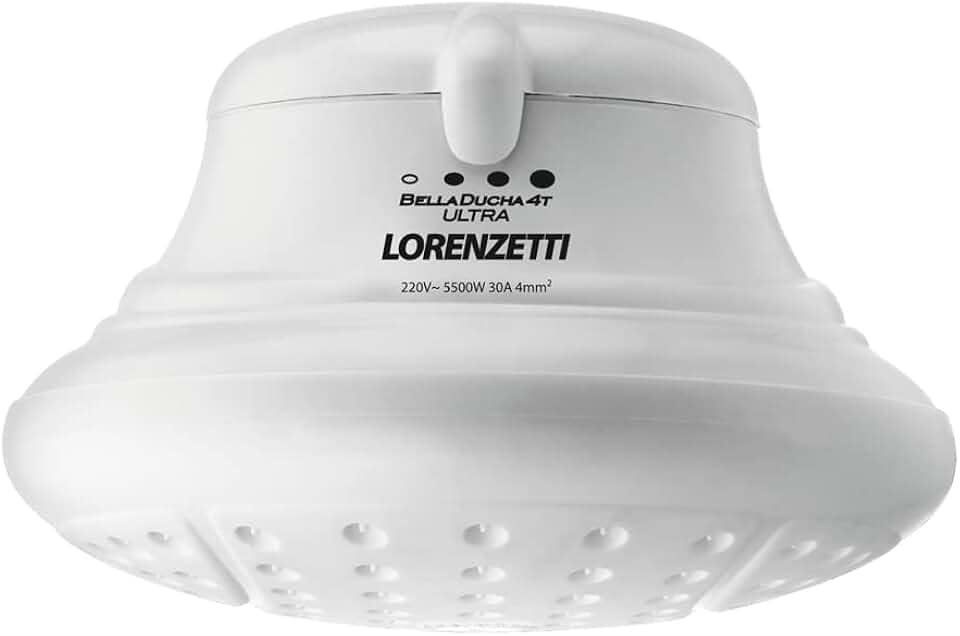 Lorenzetti Chuveiro Elétrico Branco Bella Ducha, 5500W 110V