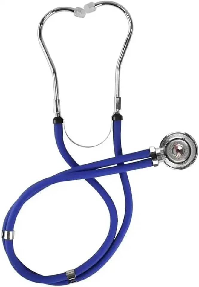 'Estetoscópio Azul Rappaport G-Tech Premium - Com Olivas e Diafragmas Para Conversão Em Diferentes Formas de Uso, Tubo Duplo Para Ausculta Mais Precisa'