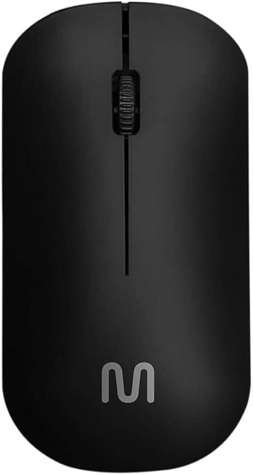 Mouse Sem Fio Slim Box Conexão Usb 1200dpi 3 Botões Preto Multi - MO307