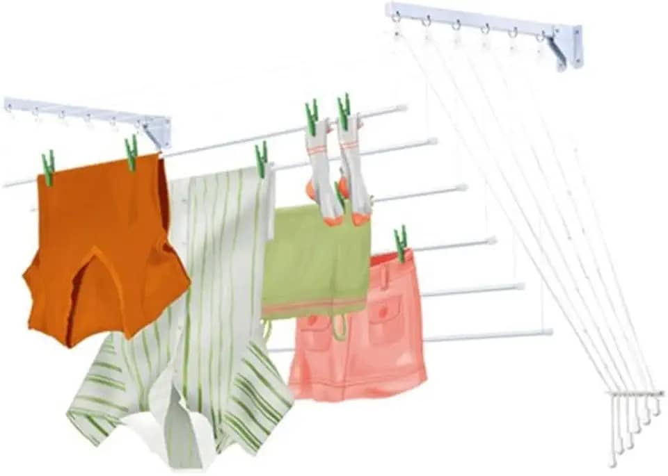 SECALUX VARAL DE PAREDE/TETO PRÁTICO – AÇO – BRANCO – 1,00M