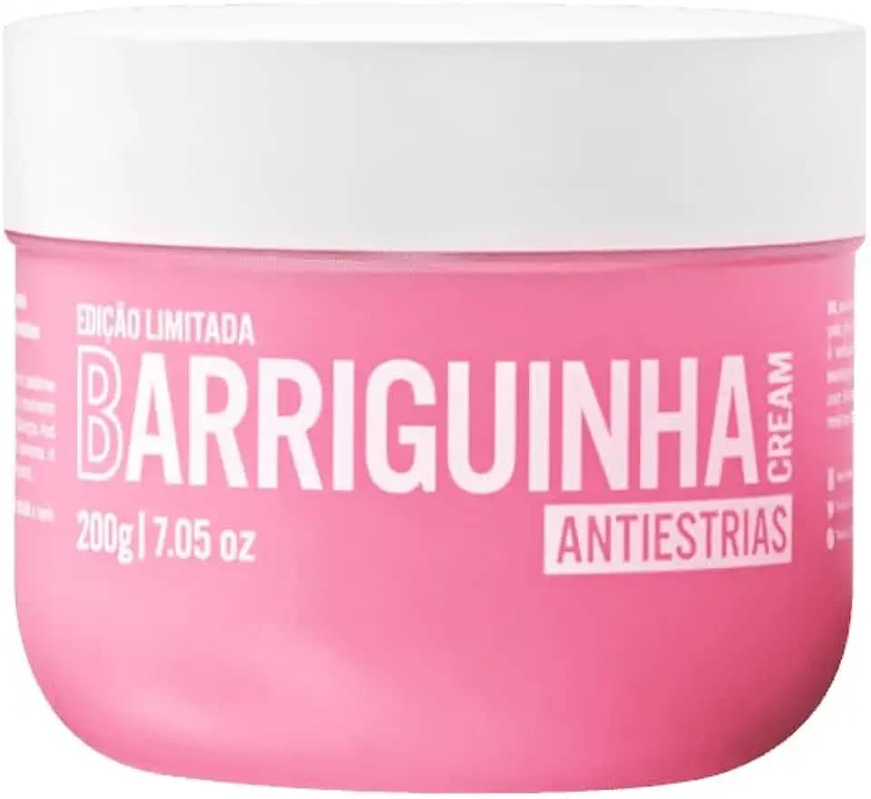 Beleza Brasileira BB Barriguinha Cream Antiestrias 200g - Creme Corporal, Hidratação profunda, prevenção e tratamento de estrias, ideal para gestantes e pós parto