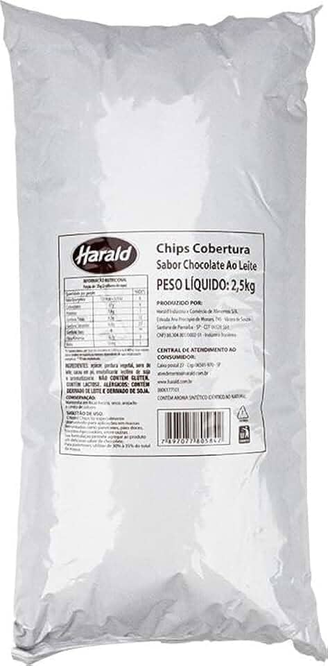 Chocolate Gotas Fracionado ao Leite Chipshow 2,5Kg Harald