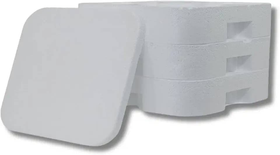 Kit com 3 Marmitex de Isopor + 1 Tampa – Embalagem Térmica para Refeições